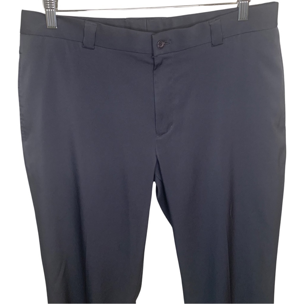 SLAZENGER Golf Pants Flat Front Regular Fit Charcoal Grey Stretch Size 34 - Picture 13 of 16